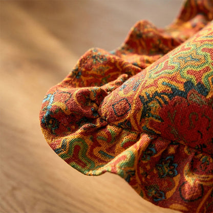 Coussin décoratif marocain à volants géométriques - image 1