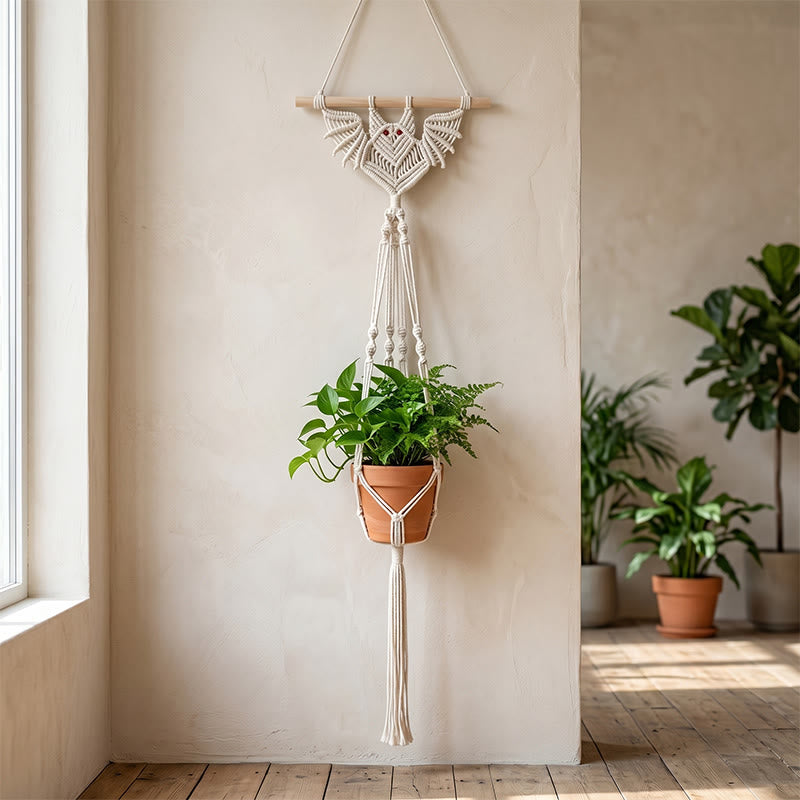 Suspension murale gothique en forme de chauve-souris pour plantes - Blanc - 30 cm x 100 cm - image 3