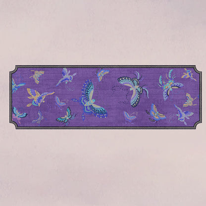 Housse de canapé à motif de papillons orientaux violets - image 4