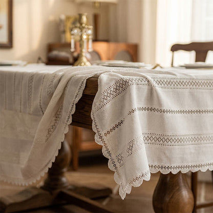 Nappe rustique en dentelle de mille blés - image 1