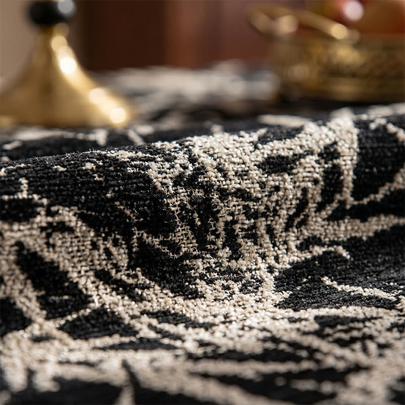Nappe vintage en jacquard de bambou avec pompons - image 5