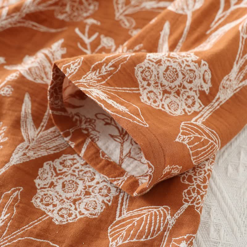 Ensemble pyjama 3 pièces en pur coton à motif floral - image 6