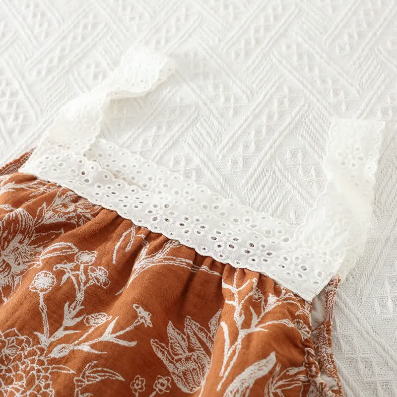 Ensemble pyjama 3 pièces en pur coton à motif floral - image 7
