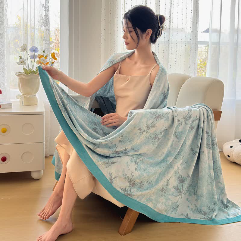 Couverture d'été artistique en fibres de bambou - image 6