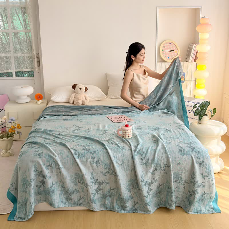 Couverture d'été artistique en fibres de bambou - image 2