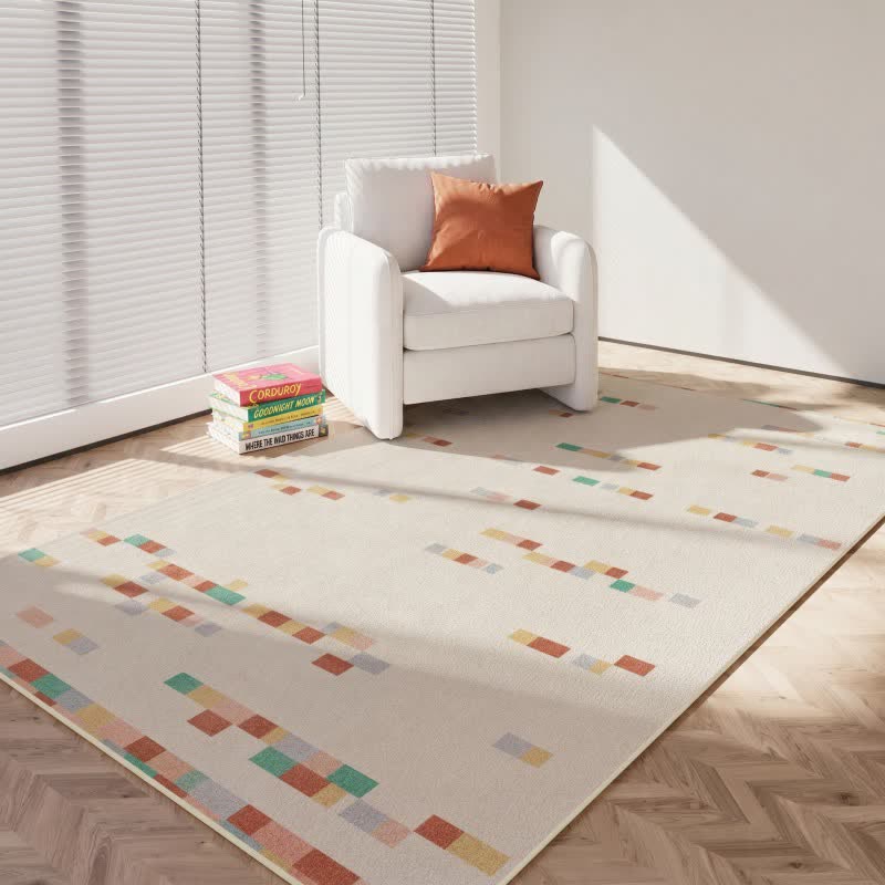 Tapis d'enfant géométrique aux couleurs pastel - image 4
