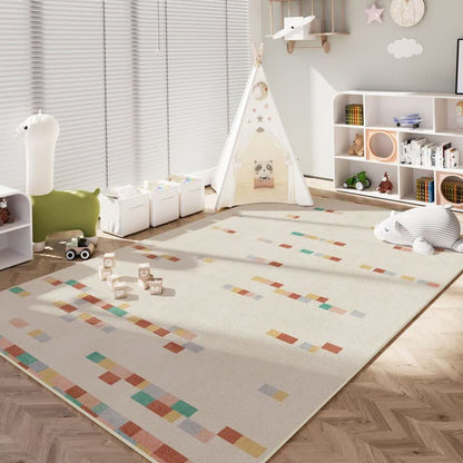 Tapis d'enfant géométrique aux couleurs pastel - 200 cm × 350 cm - image 0