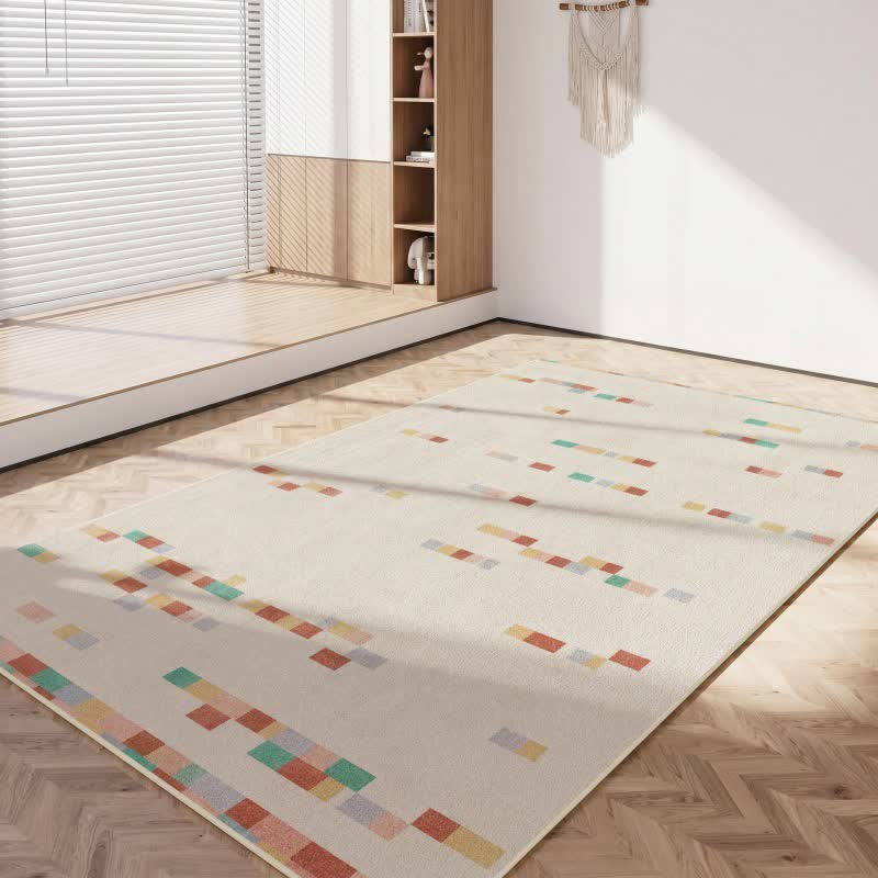 Tapis d'enfant géométrique aux couleurs pastel - image 5