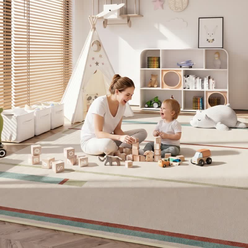 Tapis minimaliste linéaire pour enfants - image 2