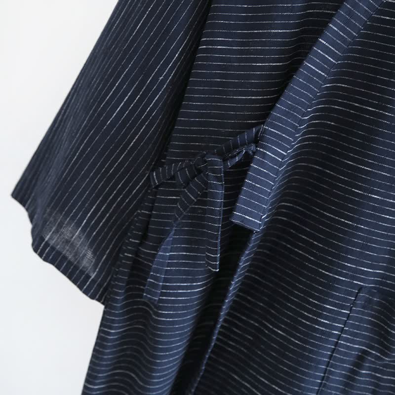 Peignoir kimono unisexe en gaze de coton - image 14