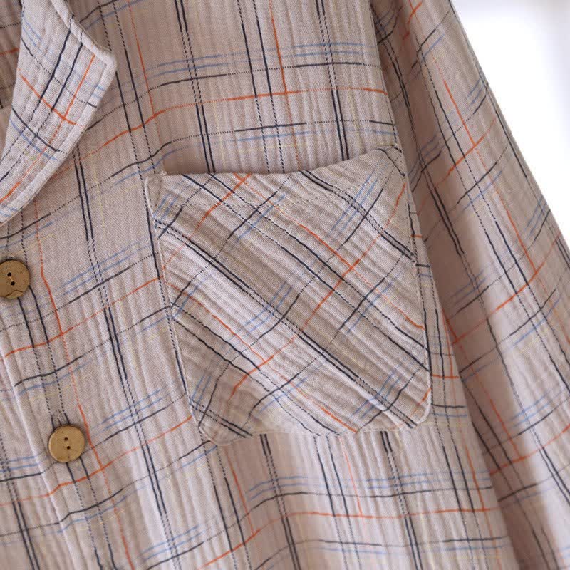 Pyjamas en coton colorés, à rayures et à carreaux - image 20