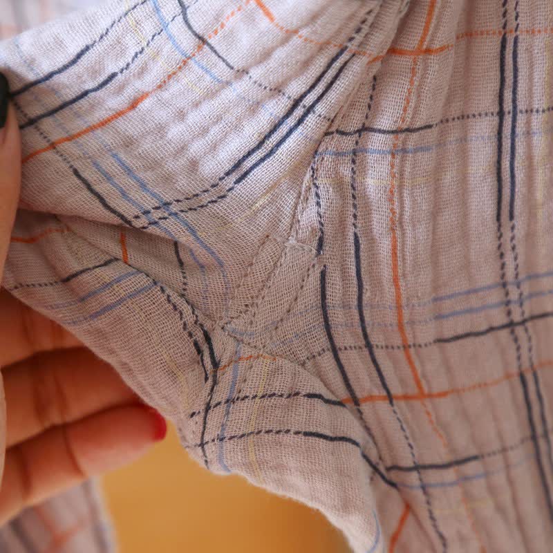 Pyjamas en coton colorés, à rayures et à carreaux - image 24