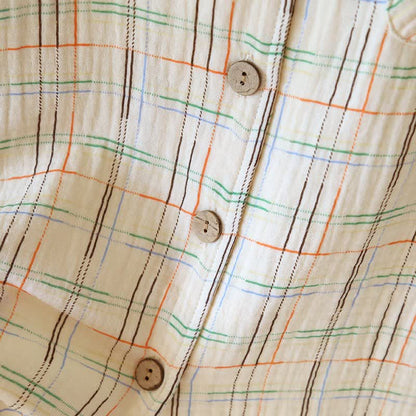Pyjamas en coton colorés, à rayures et à carreaux - image 11