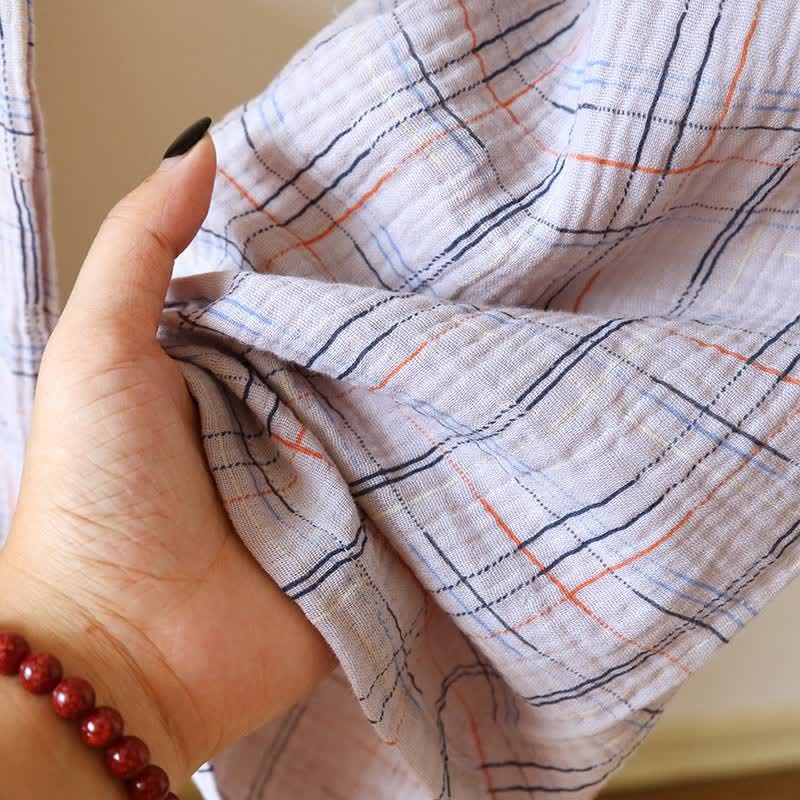 Pyjamas en coton colorés, à rayures et à carreaux - image 23