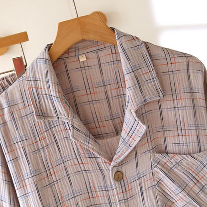 Pyjamas en coton colorés, à rayures et à carreaux - image 19