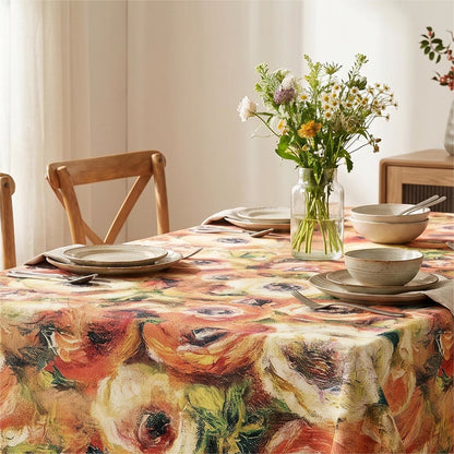Nappe à motifs floraux, peinture à l'huile impressionniste d'Ownkoti - image 2