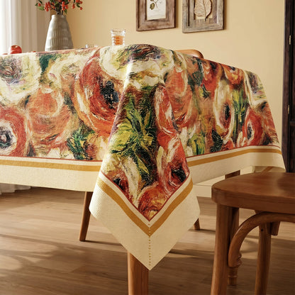 Nappe à motifs floraux, peinture à l'huile impressionniste d'Ownkoti - image 3