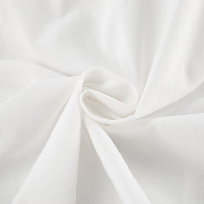 Robe d'intérieur blanche en coton avec col à nouer - image 5