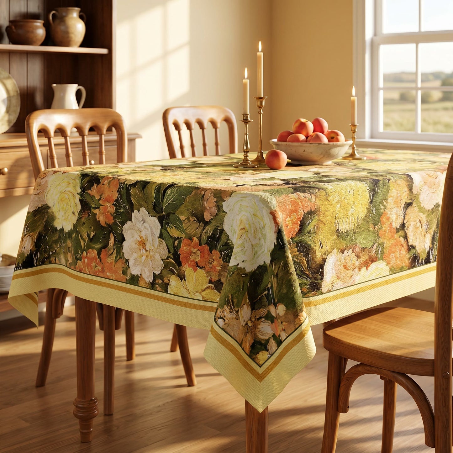 Nappe Ownkoti élégante à imprimé floral pictural - image 1