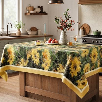 Nappe Ownkoti Vintage à motif tournesol - image 1