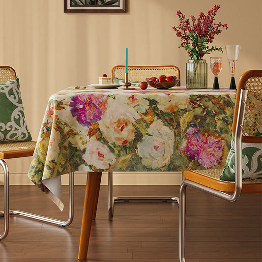 Nappe Ownkoti Soft Impressionist Rose - Multicolore - Rectangle - 55" × 86" - image 0