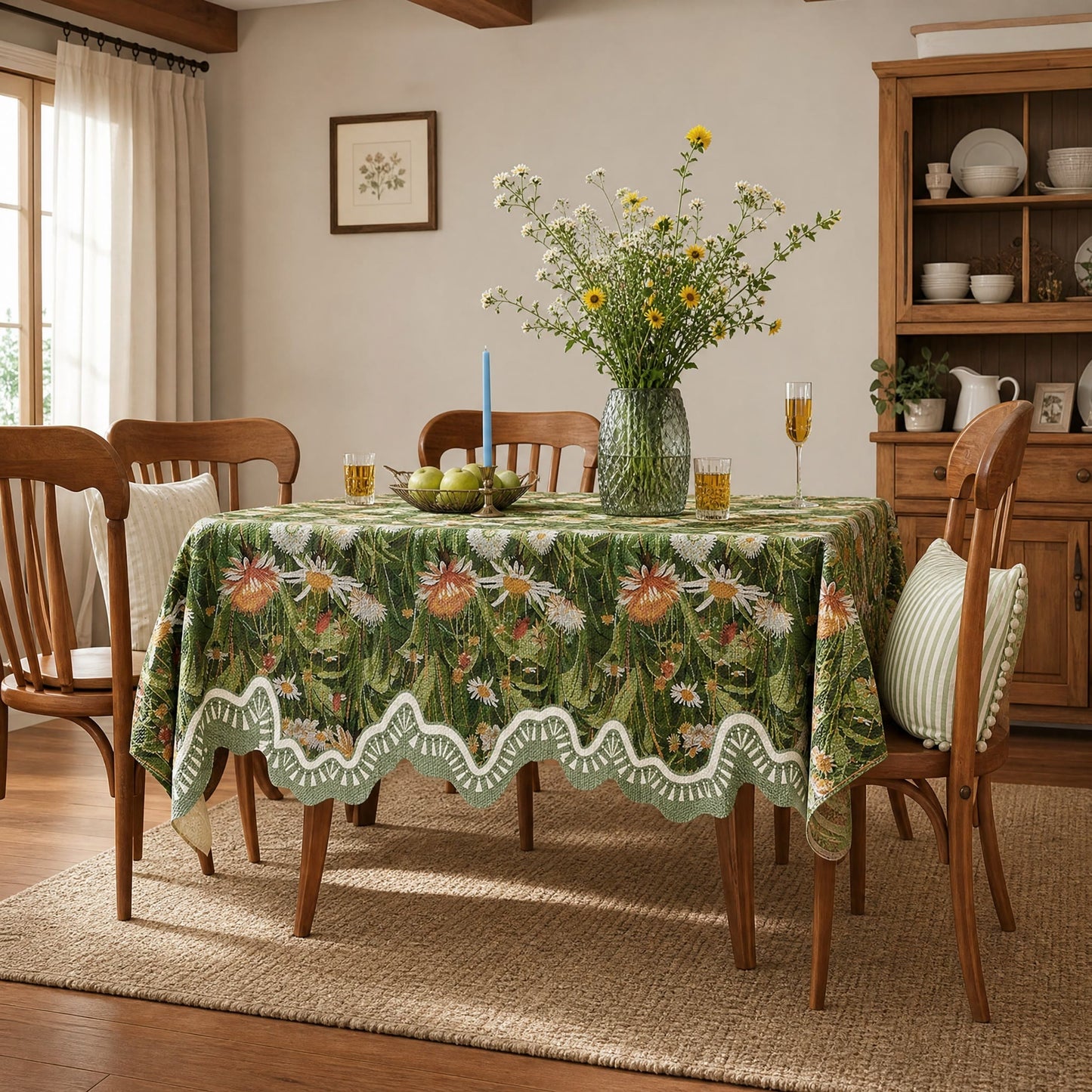 Nappe Ownkoti Woodland à motifs de fleurs sauvages et de marguerites - image 1
