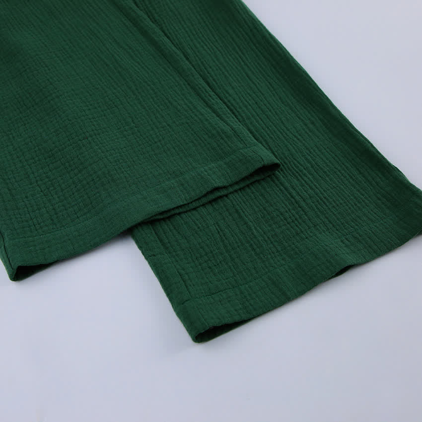 Pyjama kimono en gaze de coton unie - image 14