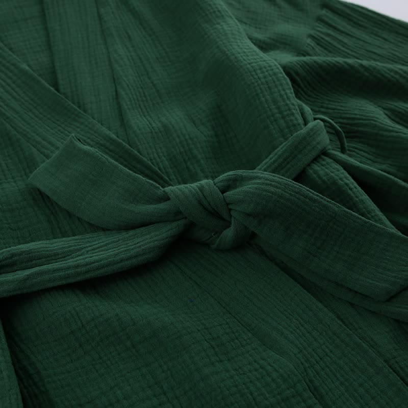 Pyjama kimono en gaze de coton unie - image 12