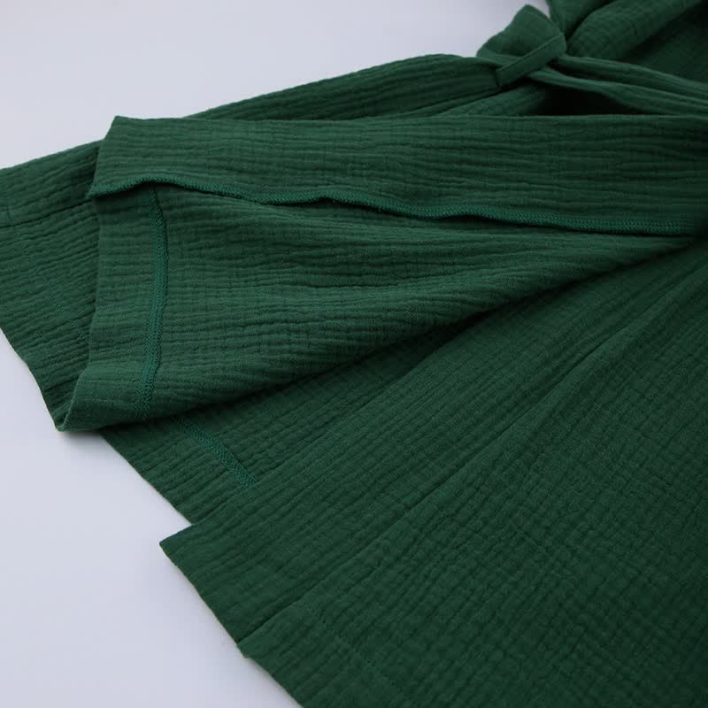 Pyjama kimono en gaze de coton unie - image 11