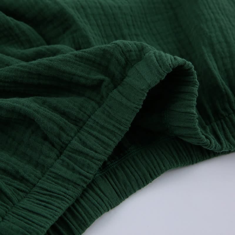 Pyjama kimono en gaze de coton unie - image 15