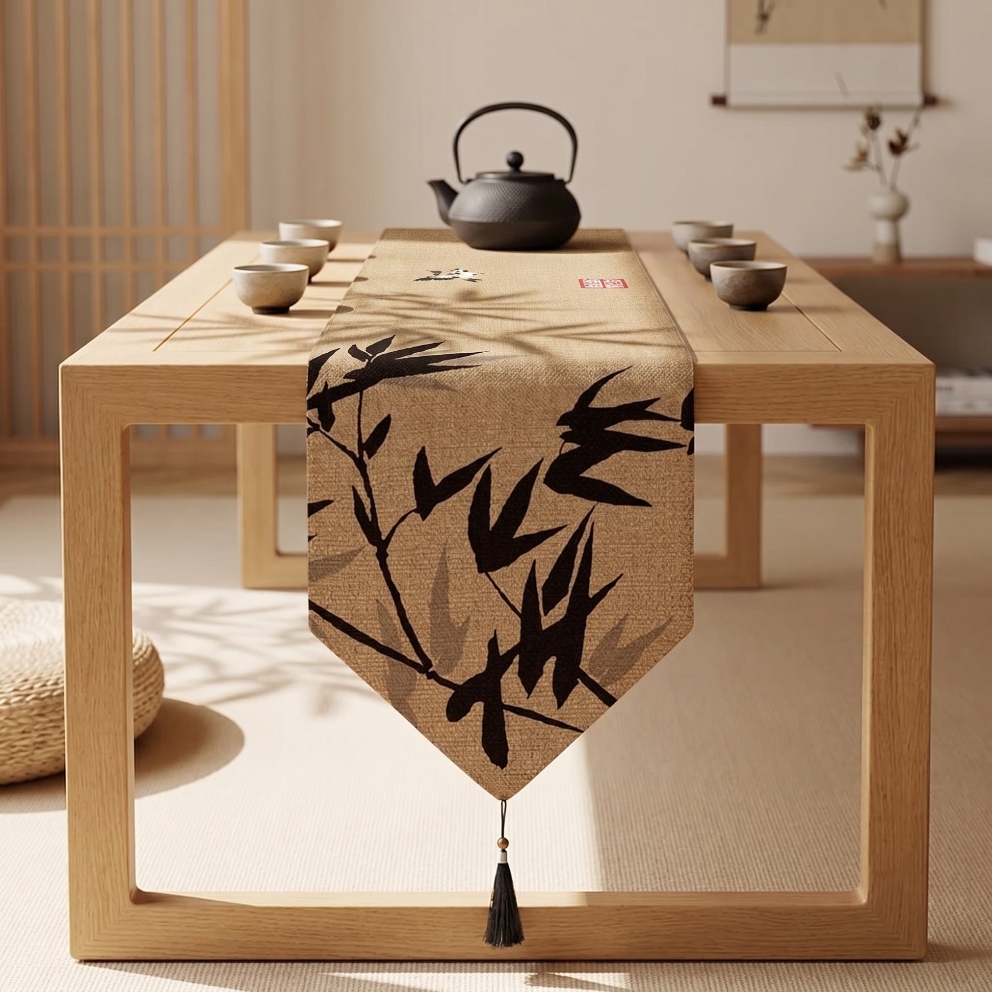 Chemin de table Ownkoti Ink-Wash Bamboo Charm - image 2