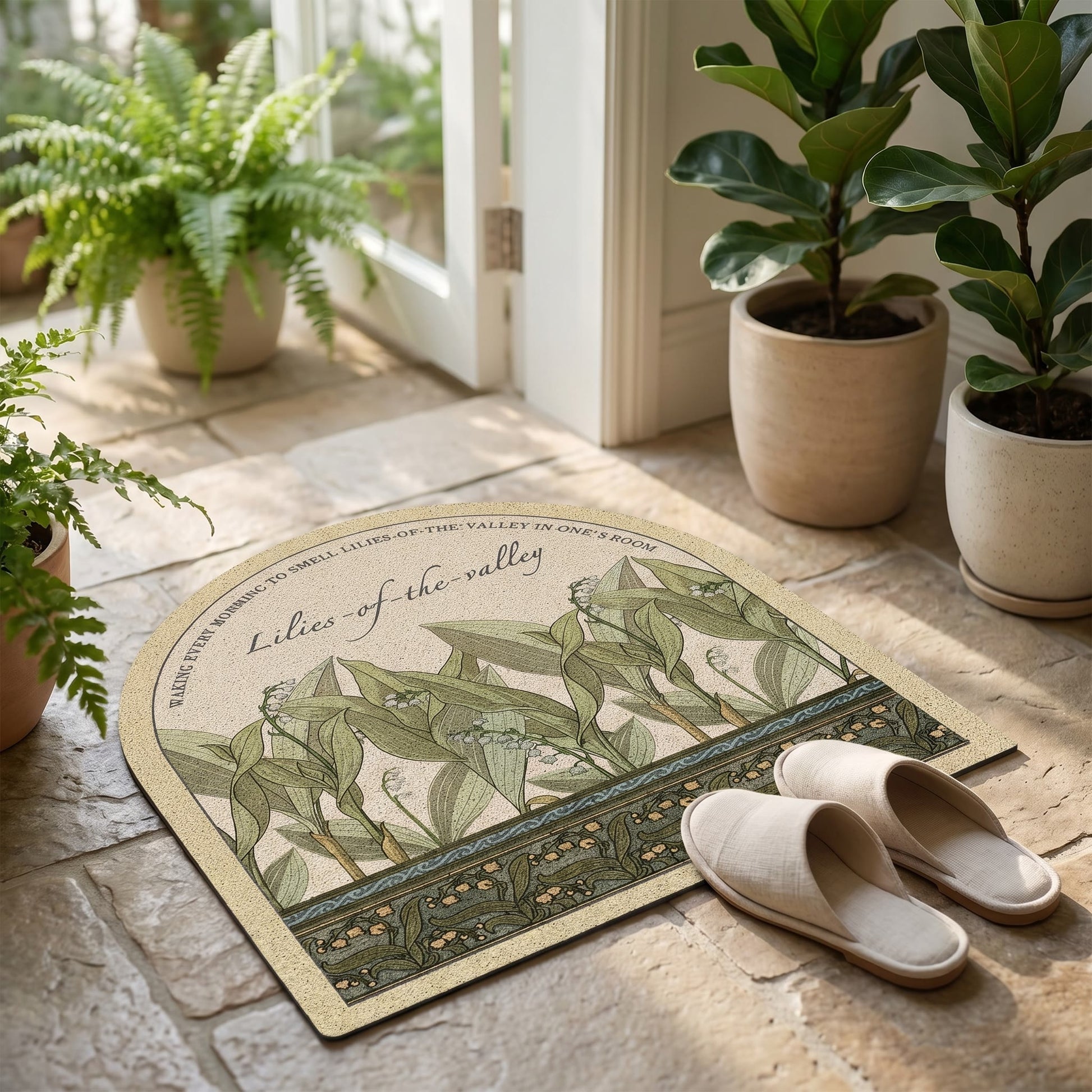 Tapis Ownkoti Vintage Muguet - 47" × 55" - image 0