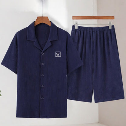Ensemble de vêtements d'intérieur unisexes en gaze de coton Ownkoti - image 5