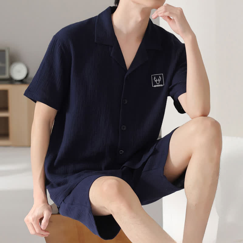 Ensemble de vêtements d'intérieur unisexes en gaze de coton Ownkoti - image 2