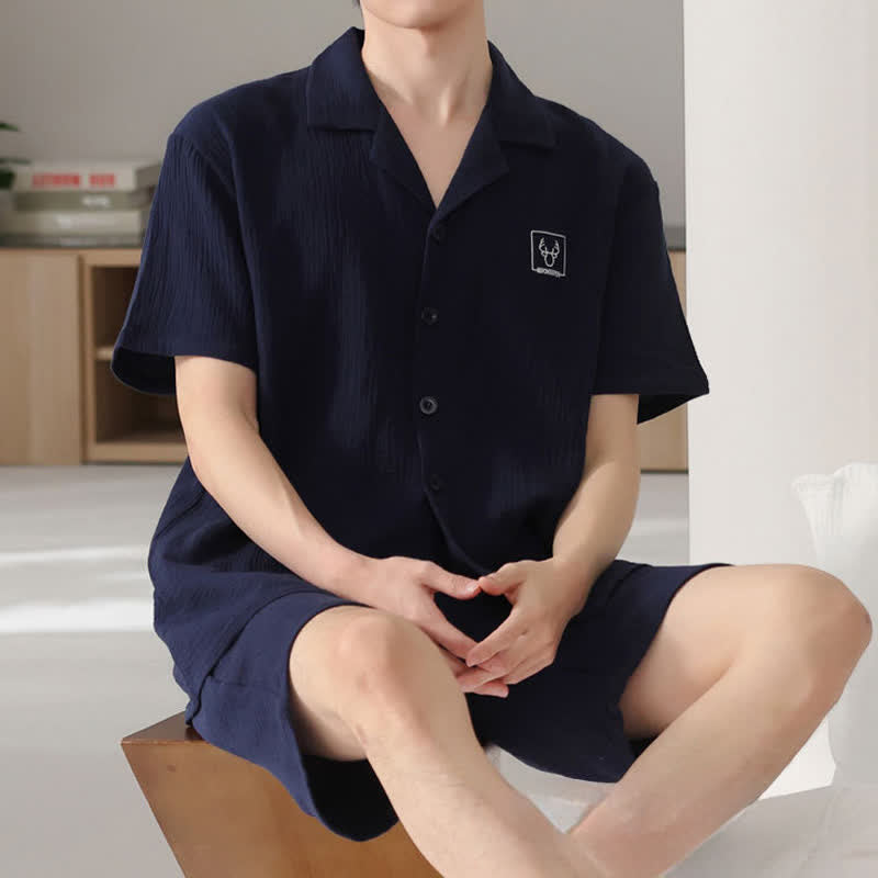 Ensemble de vêtements d'intérieur unisexes en gaze de coton Ownkoti - image 3