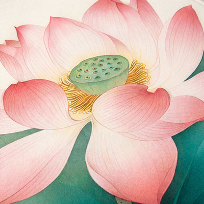 Tapis de bain à motif floral de lotus oriental Ownkoti - image 4