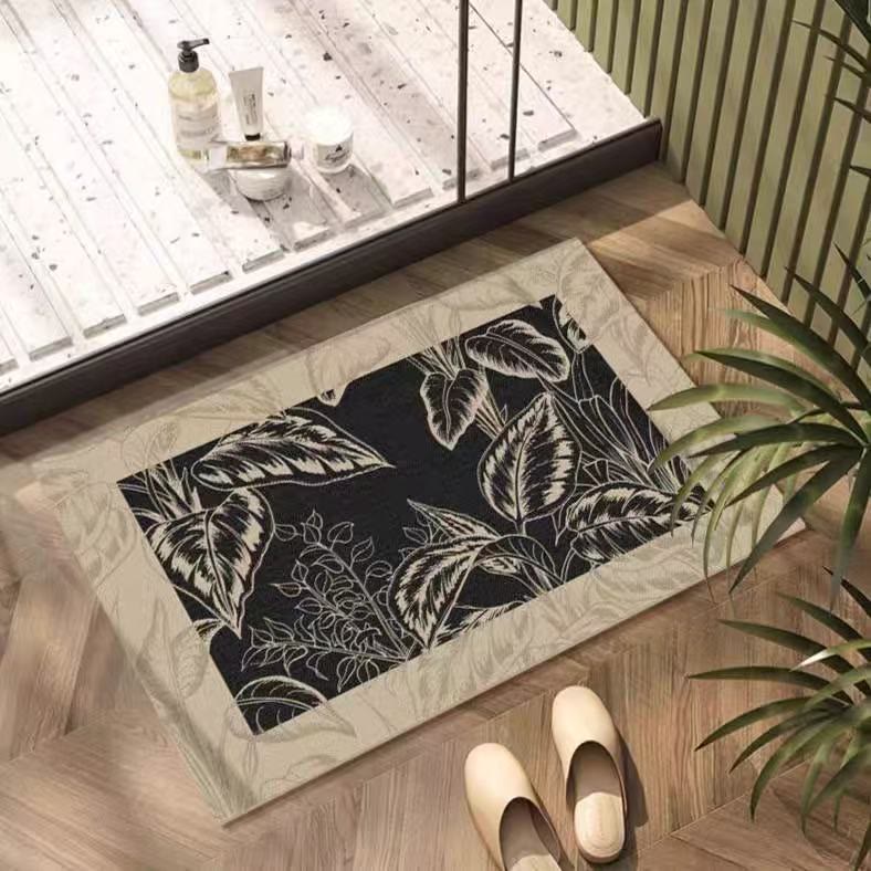 Tapis de salle de bain vintage à feuilles tropicales Ownkoti - 31" × 47" - image 0