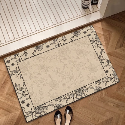 Tapis de salle de bain Ownkoti Vintage Vine Floral - 31" × 47" - image 0