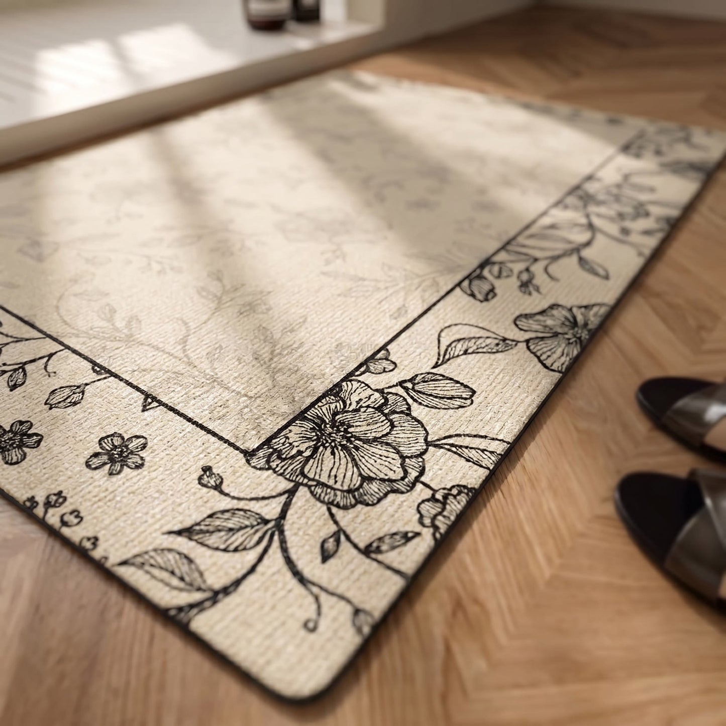 Tapis de salle de bain Ownkoti Vintage Vine Floral - image 4