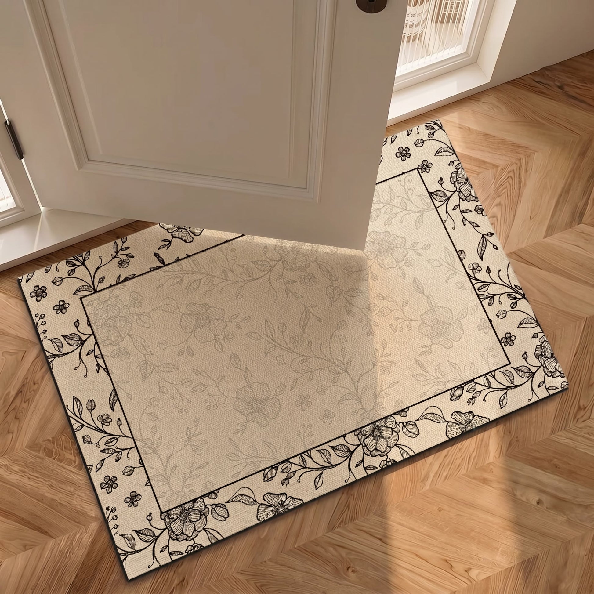Tapis de salle de bain Ownkoti Vintage Vine Floral - image 2