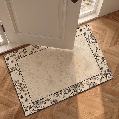 Tapis de salle de bain Ownkoti Vintage Vine Floral - image 2
