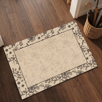 Tapis de salle de bain Ownkoti Vintage Vine Floral - image 1