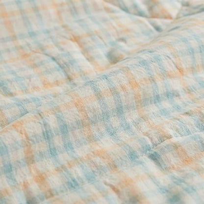 Couette en gaze de coton à carreaux pastel Ownkoti - image 4