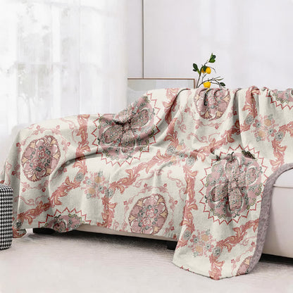Couette en gaze de coton à motifs floraux ornés vintage Ownkoti - image 4