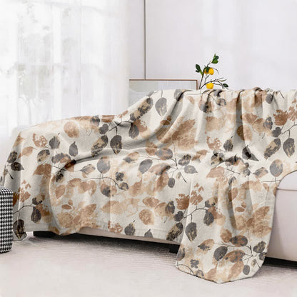 Couette en gaze de coton à motif de feuilles d'automne, style bohème Ownkoti - image 4