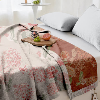 Couette jacquard Ownkoti Beanpaste rose hortensia - image 5
