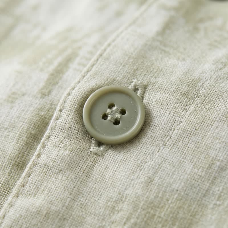 Ensemble de vêtements d'intérieur Ownkoti à boutons floraux légers et vichy subtils - image 8