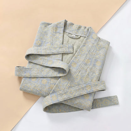 Kimono en coton à imprimé géométrique ethnique Ownkoti - image 14