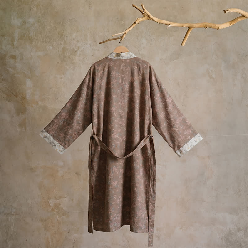 Kimono réversible en coton à motif floral Ownkoti - image 13