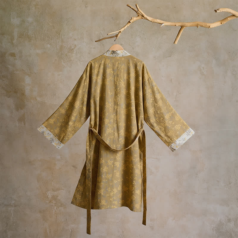 Kimono réversible en coton à motif floral Ownkoti - image 2